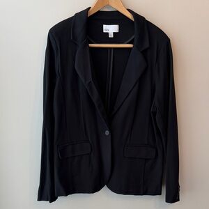 Nordstom Rack Classic Essential Ponte Black Blazer for Women Size 1X